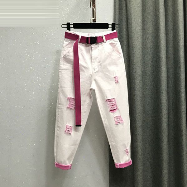 new arrival summer fashion women elastic waist harem pants high street loose hole jean female ankle-length ripped jeans d320, Blue
new arrival summer fashion women elastic waist harem pants high street loose hole jean female ankle-length ripped jeans d320, Blue