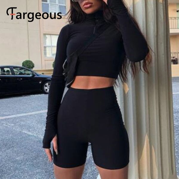 fargeous silm zipper lapel women short set casual long sleeve solid sports style suit spring autumn fashion sportswear 2020, White
fargeous silm zipper lapel women short set casual long sleeve solid sports style suit spring autumn fashion sportswear 2020, White