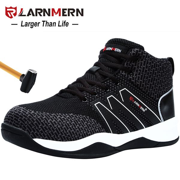 larnmern men's work safety shoes breathable lightweight steel toe anti-smashing non-slip reflective construction sneaker, Black
larnmern men's work safety shoes breathable lightweight steel toe anti-smashing non-slip reflective construction sneaker, Black