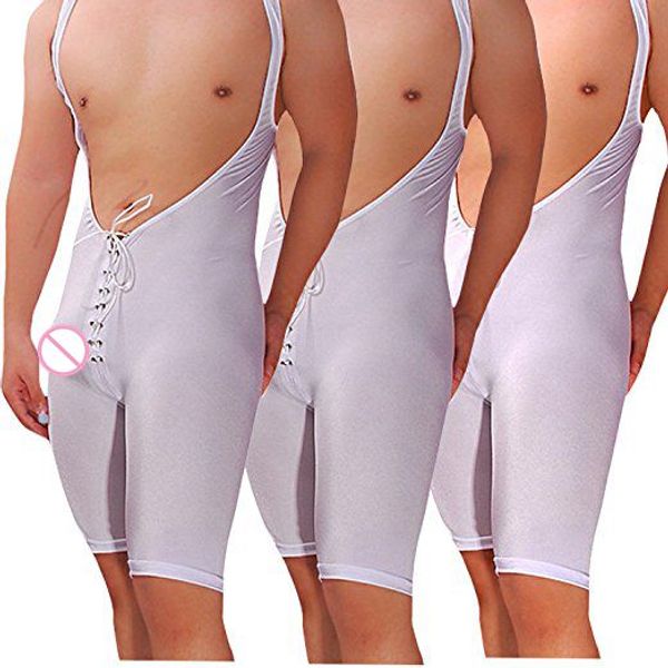new mens bodysuits soft lace-up tights clothes jumpsuits shapers gay men underwear leotard nightwear undershirts body shapewear, Black;brown
new mens bodysuits soft lace-up tights clothes jumpsuits shapers gay men underwear leotard nightwear undershirts body shapewear, Black;brown