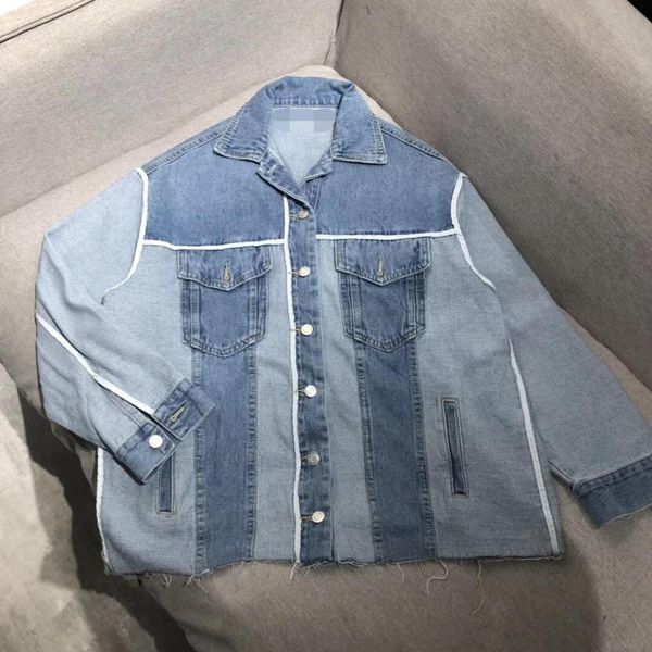 2019 autumn new women's fashion personality stitching contrast color side denim jacket 0727, Black;brown
2019 autumn new women's fashion personality stitching contrast color side denim jacket 0727, Black;brown