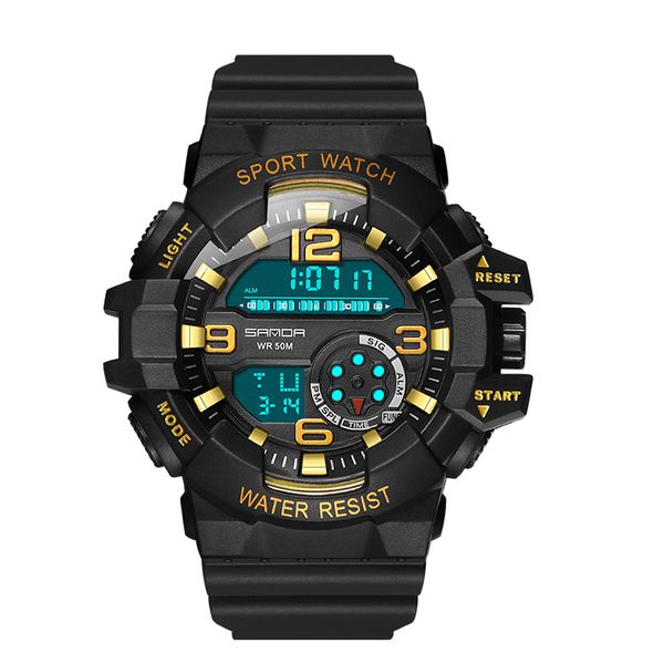 digital men's waterproof student watch fashion 5m multifunction luminous outdoor sports electronic watch boy gift clock relogio, Slivery;brown
digital men's waterproof student watch fashion 5m multifunction luminous outdoor sports electronic watch boy gift clock relogio, Slivery;brown