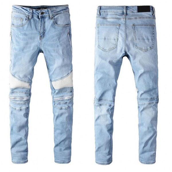 new mens jeans distressed motorcycle biker jeans rock skinny slim ripped hole snake embroidery brand denim pants jeans, Blue
new mens jeans distressed motorcycle biker jeans rock skinny slim ripped hole snake embroidery brand denim pants jeans, Blue