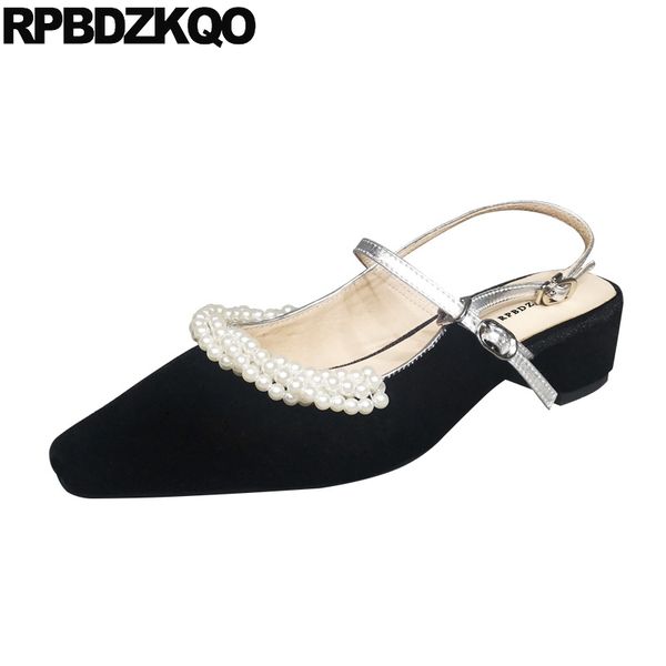 square toe suede pumps medium heels ladies pearl slingback thick 2019 black chic fashion shoes block mary jane
square toe suede pumps medium heels ladies pearl slingback thick 2019 black chic fashion shoes block mary jane