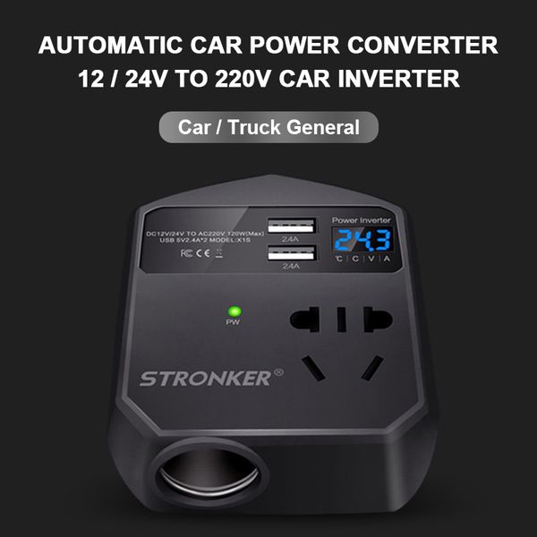 120w car inverter dc12v/24v to 220v auto power inverter converter adapter voltage converter for car phone charger accessories
120w car inverter dc12v/24v to 220v auto power inverter converter adapter voltage converter for car phone charger accessories