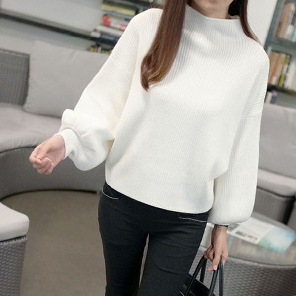 sweater women winter clothes pullover sweater women fashion solid turleneck knited loose sweaters casaco feminino, White;black
sweater women winter clothes pullover sweater women fashion solid turleneck knited loose sweaters casaco feminino, White;black