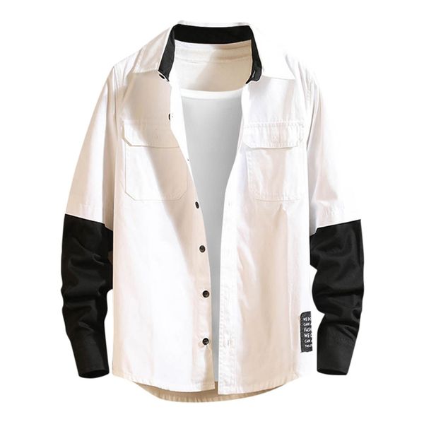 feitong men cargo shirts men casual long sleeved shirt slim fit male social business dress shirt streetwear clothing camisa, White;black
feitong men cargo shirts men casual long sleeved shirt slim fit male social business dress shirt streetwear clothing camisa, White;black