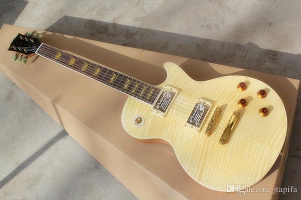 50's style neck souvenir one-piece electric guitar tiger print maple veneer wood veneer wood color
50's style neck souvenir one-piece electric guitar tiger print maple veneer wood veneer wood color