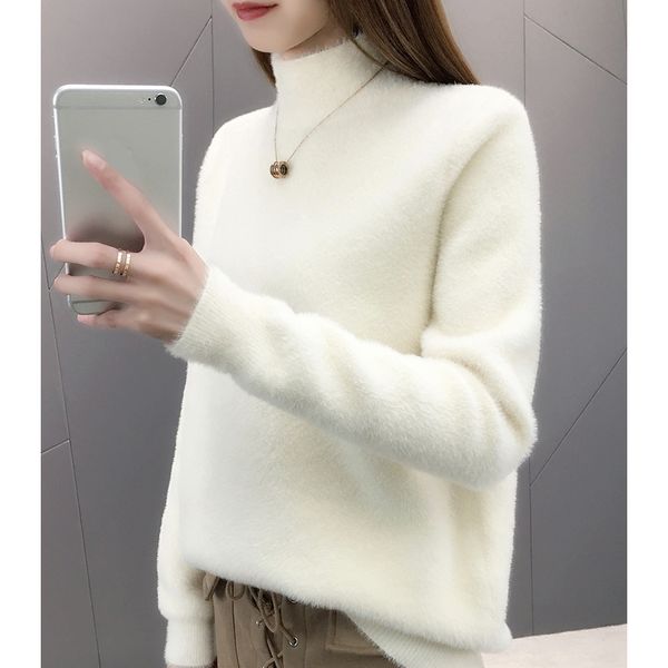 wholesale-women sweater 2019 new winter warm hairy female sweater korean style teenager girl knitted pullover white black yellow a82
wholesale-women sweater 2019 new winter warm hairy female sweater korean style teenager girl knitted pullover white black yellow a82