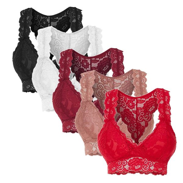 5pc women plus size vest crop wire bra lingerie v-neck underwear s-3xl m1008, Red;black
5pc women plus size vest crop wire bra lingerie v-neck underwear s-3xl m1008, Red;black