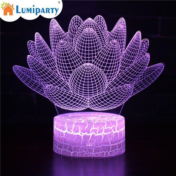 lumiparty creative 3d led lotus night lamp touch switch remote control colorful bed light home office desk decoration
lumiparty creative 3d led lotus night lamp touch switch remote control colorful bed light home office desk decoration