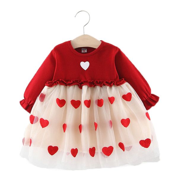 1-3t girls dress long sleeve toddler girls clothes spring autumn new dress for fashion love heart stitching princess, Red;yellow
1-3t girls dress long sleeve toddler girls clothes spring autumn new dress for fashion love heart stitching princess, Red;yellow