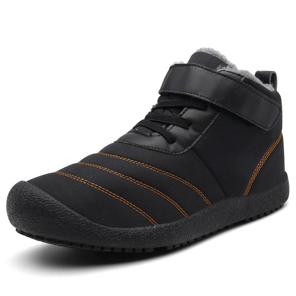 mens boots winter men snow boots men waterproof flat slip-on rubber plush warm size 39-46, Black
mens boots winter men snow boots men waterproof flat slip-on rubber plush warm size 39-46, Black