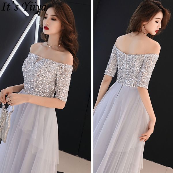 it's yiiya prom gowns 2019 boat neck half sleeves sequins floor length dresses women party night plus size vestidos de gala e448, White;black
it's yiiya prom gowns 2019 boat neck half sleeves sequins floor length dresses women party night plus size vestidos de gala e448, White;black