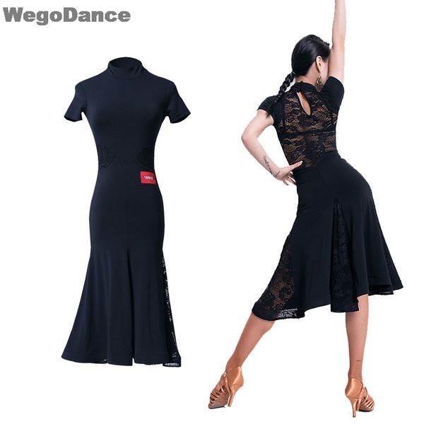 new latin dance dress fahion round neck lace short sleeves ruffles dresses women latin ballroom practice wear with underpant, Black;red
new latin dance dress fahion round neck lace short sleeves ruffles dresses women latin ballroom practice wear with underpant, Black;red