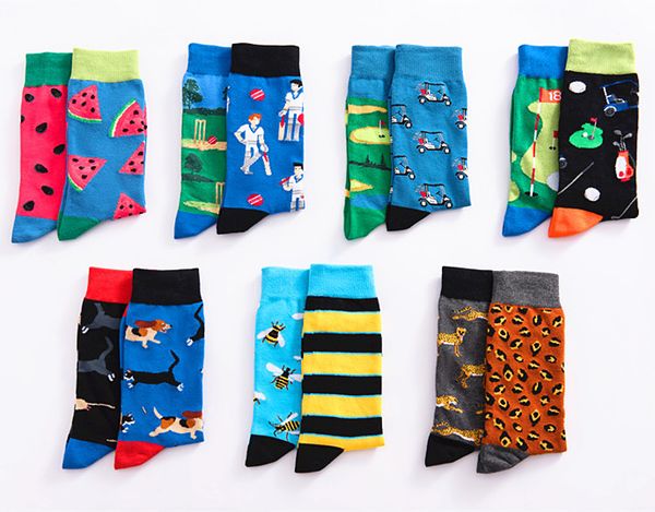 long cotton socks cartoon image series men's fashion 2019 good-looking socks left and right feet different styles, Black
long cotton socks cartoon image series men's fashion 2019 good-looking socks left and right feet different styles, Black