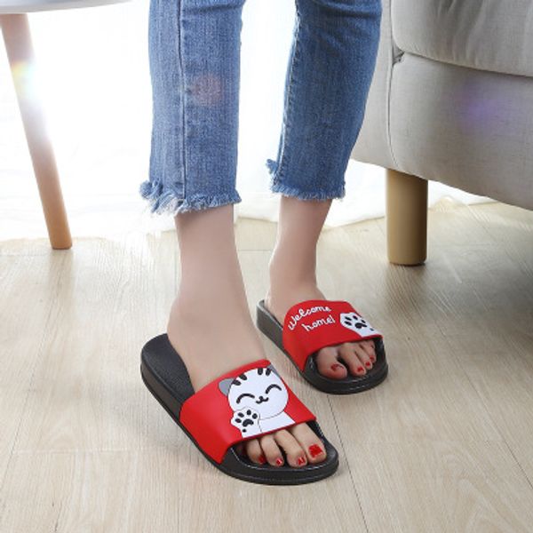 Summer Women Slippers Cute Cartoon Cat Indoor Bathroom Animal Slipper Couples Slides Designer Flip Flops Soft Shoes
Summer Women Slippers Cute Cartoon Cat Indoor Bathroom Animal Slipper Couples Slides Designer Flip Flops Soft Shoes