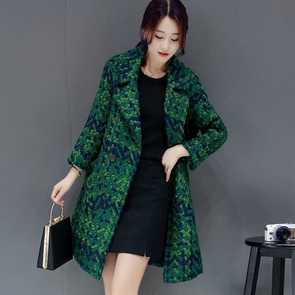 dc463 female wool coat slim women high green jacket coat outwear tweed quality brand medium-long jacket women ndugh, Black
dc463 female wool coat slim women high green jacket coat outwear tweed quality brand medium-long jacket women ndugh, Black