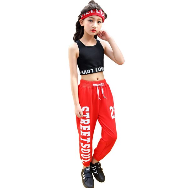 strapless short sleeve kids modern jazz hip hop dance costumes girls dancewear outfit street dance competition fancy dress, Black;red
strapless short sleeve kids modern jazz hip hop dance costumes girls dancewear outfit street dance competition fancy dress, Black;red