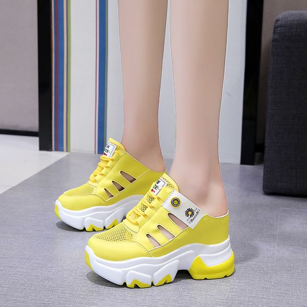 mesh breathable platform wedge slippers sandals women stealth increase mules shoes hollow sandals women thick sole slippers 2020, Black
mesh breathable platform wedge slippers sandals women stealth increase mules shoes hollow sandals women thick sole slippers 2020, Black