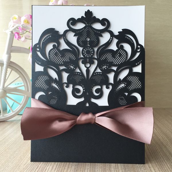 hollow laser cut wedding party invitation card european style envelope festival business party modern style invitations, Black
hollow laser cut wedding party invitation card european style envelope festival business party modern style invitations, Black