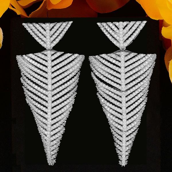 godki luxury spike leaf dangle earrings for women wedding cubic zirconia cz dubai bridal earring jewelry accessories2020, Silver
godki luxury spike leaf dangle earrings for women wedding cubic zirconia cz dubai bridal earring jewelry accessories2020, Silver