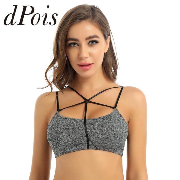womens yoga sports bra spaghetti shoulder straps front crossed details pullover crop workout running gym sport bra, White;black
womens yoga sports bra spaghetti shoulder straps front crossed details pullover crop workout running gym sport bra, White;black