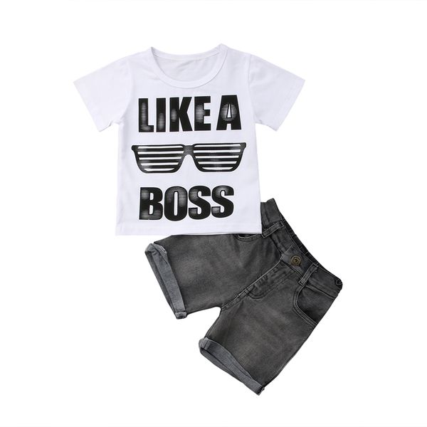new fashion casual toddler kids boys girls clothes short sleeve print summer t-shirt denim pants outfits set 1-6t, White
new fashion casual toddler kids boys girls clothes short sleeve print summer t-shirt denim pants outfits set 1-6t, White