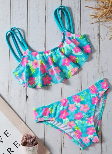 baby girls' ruffles flower print two pieces kids swimsuit swim wear strap beachwear bathing suit bandage children bikini tankini
baby girls' ruffles flower print two pieces kids swimsuit swim wear strap beachwear bathing suit bandage children bikini tankini