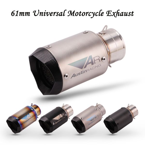 61mm universal motorcycle exhaust muffler ar austin racing exhaust escape moto pipe motorbike tail tube for cbr1000 s1000rr rsv4
61mm universal motorcycle exhaust muffler ar austin racing exhaust escape moto pipe motorbike tail tube for cbr1000 s1000rr rsv4