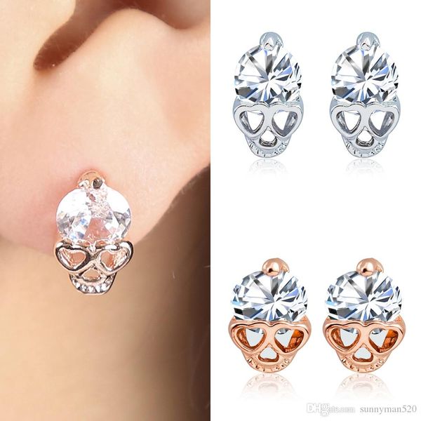 Женская мода Rose Gold Silver Tone Кристалл Циркон черепа пирсинг стержня серьги подарка ю
Женская мода Rose Gold Silver Tone Кристалл Циркон черепа пирсинг стержня серьги подарка ю