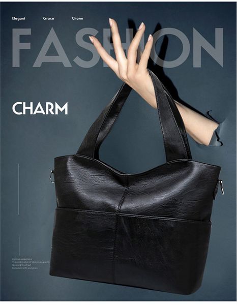 simple and stylish busines casual pu tote leather bag classic black crossbody bags large for women travel versatilel
simple and stylish busines casual pu tote leather bag classic black crossbody bags large for women travel versatilel