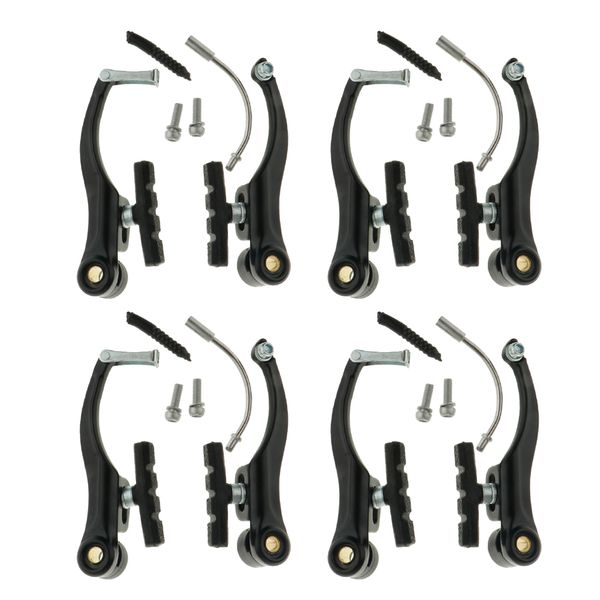 4 set linear pull v-brake black front rear bicycle brakes for mountain bikes
4 set linear pull v-brake black front rear bicycle brakes for mountain bikes