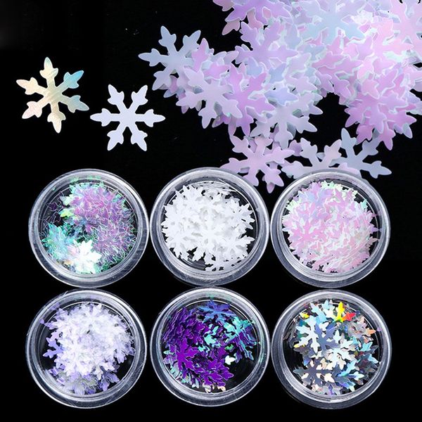1 bottle christmas diy nail snowflakes sequins decorations winter snow nail iridescent flakes manicure art design decor tool, Black
1 bottle christmas diy nail snowflakes sequins decorations winter snow nail iridescent flakes manicure art design decor tool, Black