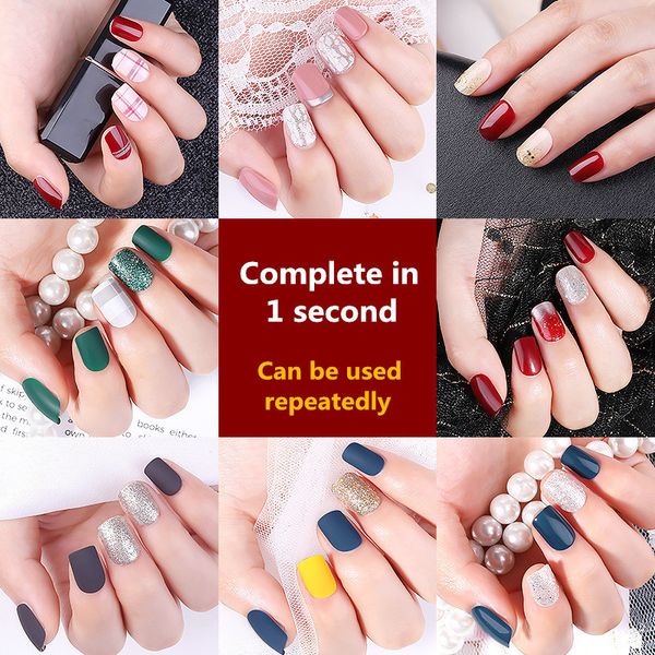 19 colors easy wear/remove fake nail tips for summer false nails wine black nail art forms manicure reused fake extension tips
19 colors easy wear/remove fake nail tips for summer false nails wine black nail art forms manicure reused fake extension tips