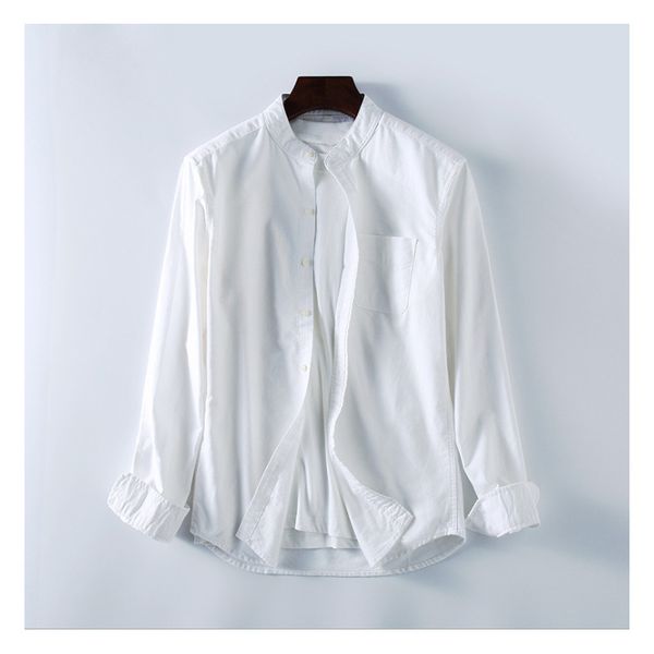 men's casual shirts hs001 men shirt 2021 arrival spring fast fashion long sleeve oxford classical stand collar, White;black
men's casual shirts hs001 men shirt 2021 arrival spring fast fashion long sleeve oxford classical stand collar, White;black