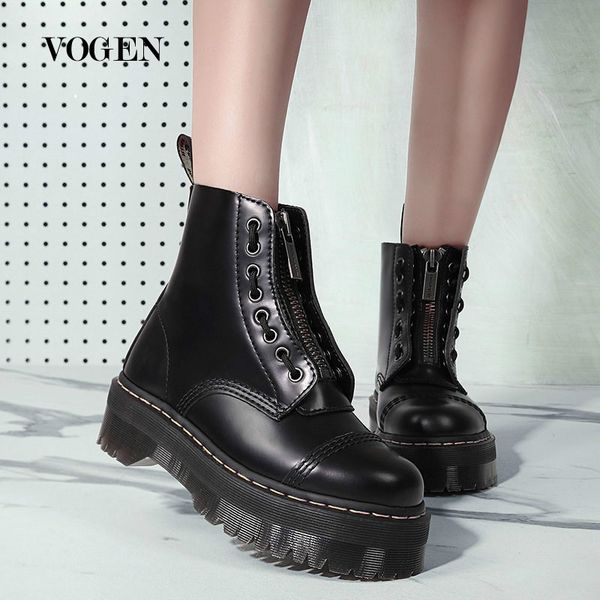 doc zipper women martins boots genuine leather ankle boots lady riding designers coturno motorcycle 2020, Black
doc zipper women martins boots genuine leather ankle boots lady riding designers coturno motorcycle 2020, Black