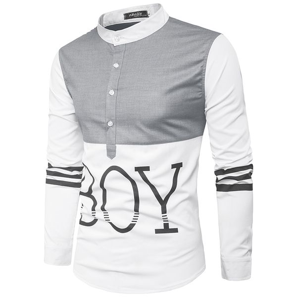 western fashion letters boy print men's slim fit -2xl young men shirts mandarin collar full sleeve casual man clothes wholesale, White;black
western fashion letters boy print men's slim fit -2xl young men shirts mandarin collar full sleeve casual man clothes wholesale, White;black