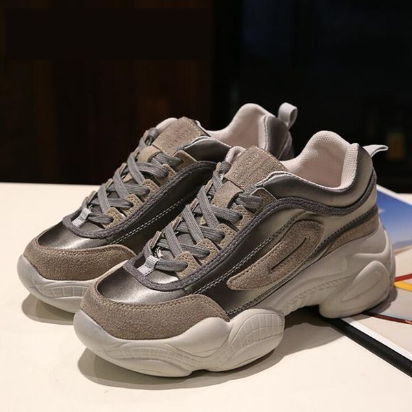 sports casual women shoes 2019 new sell well simple fashionable women's shoes spring trend mixed colors thick sole women, Black
sports casual women shoes 2019 new sell well simple fashionable women's shoes spring trend mixed colors thick sole women, Black