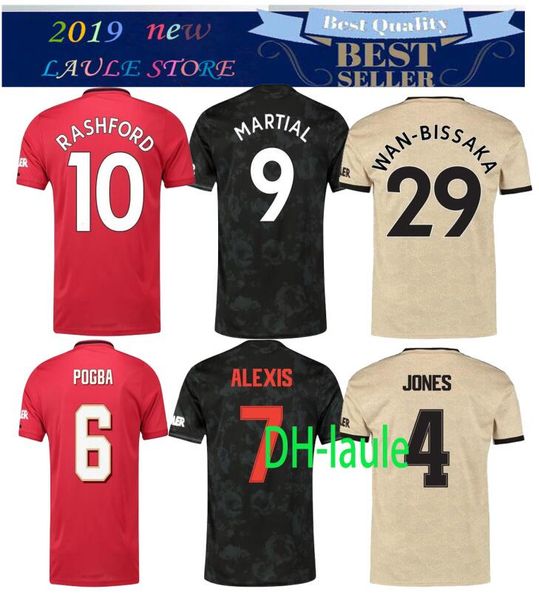 19 20 manchester matic home away 3rd soccer jerseys fred pogba james lingard rashford home alexis 7 2019 2020 united football shirts, Black 
19 20 manchester matic home away 3rd soccer jerseys fred pogba james lingard rashford home alexis 7 2019 2020 united football shirts, Black