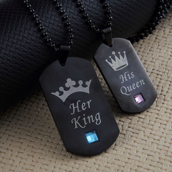 accessories stainless steel couple necklace gifts women/men decorative delicate for lovers her king and his queen valentines day, Silver
accessories stainless steel couple necklace gifts women/men decorative delicate for lovers her king and his queen valentines day, Silver