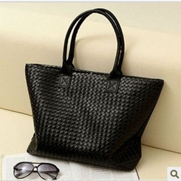 women's large big large capacity package capacity pu woven women's bag portable shoulder casual big bag, White
women's large big large capacity package capacity pu woven women's bag portable shoulder casual big bag, White