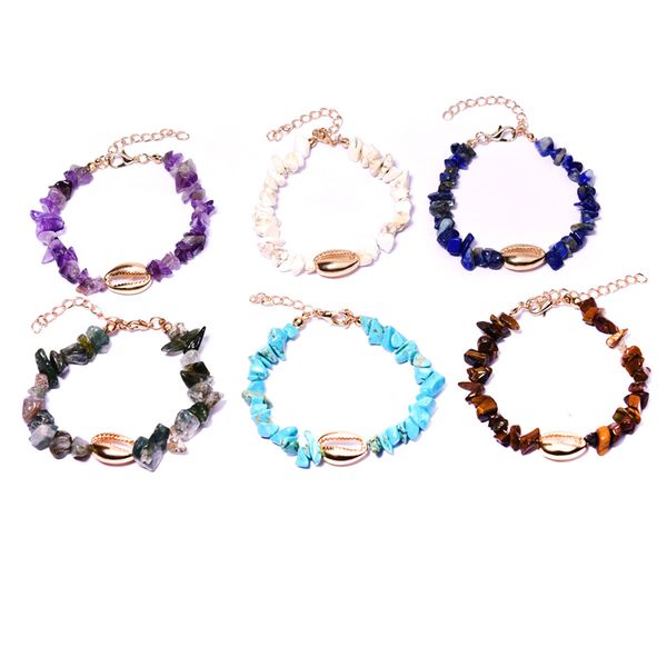 turquoise natural stone beads strand personalized gold bracelets alloy shell women beach bohemian hand jewelry girls charm bracelet bangles, Golden;silver
turquoise natural stone beads strand personalized gold bracelets alloy shell women beach bohemian hand jewelry girls charm bracelet bangles, Golden;silver