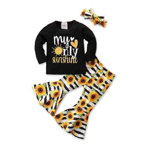 ins 2020 new spring floral girls suits little girls designer clothing girls outfits long sleeve t shirt+flared trousers+headband 3pcs b69, White
ins 2020 new spring floral girls suits little girls designer clothing girls outfits long sleeve t shirt+flared trousers+headband 3pcs b69, White