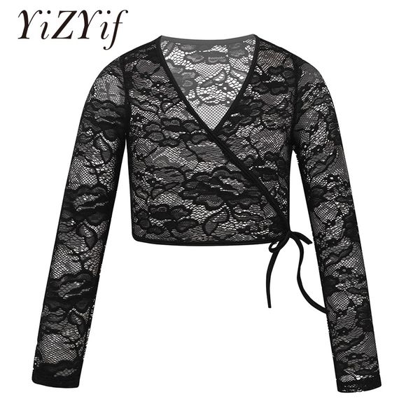 yizyif kids girls ballet costumes lace wrap floral lace long sleeve v-neckline wrap ballet dance sweater cothings, Black;red
yizyif kids girls ballet costumes lace wrap floral lace long sleeve v-neckline wrap ballet dance sweater cothings, Black;red