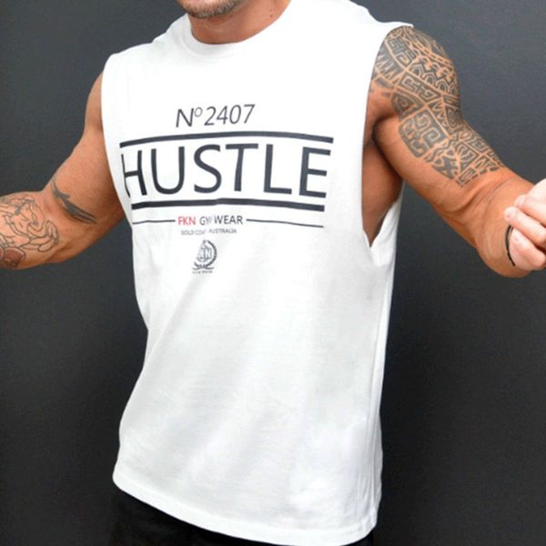 new mens cotton tank gyms fitness bodybuilding sleeveless t shirt workout clothing casual fashion loose undershirt vest, White;black
new mens cotton tank gyms fitness bodybuilding sleeveless t shirt workout clothing casual fashion loose undershirt vest, White;black
