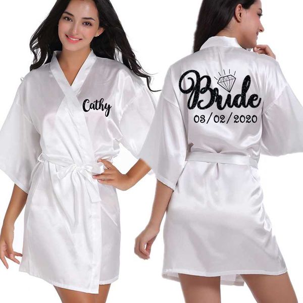 personalized customization writing wedding white robes for bridesmaids and bride date name faux silk kimono wedding preparewear, Black;red
personalized customization writing wedding white robes for bridesmaids and bride date name faux silk kimono wedding preparewear, Black;red