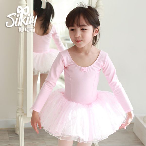 kelly cotton long sleeve children's dance dress girls dance practice gongfu children's ballet skirt, Black;red
kelly cotton long sleeve children's dance dress girls dance practice gongfu children's ballet skirt, Black;red