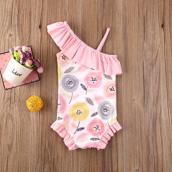 1-5years toddler kid baby girl floral swimwear one-piece bikini beach clothes, White
1-5years toddler kid baby girl floral swimwear one-piece bikini beach clothes, White