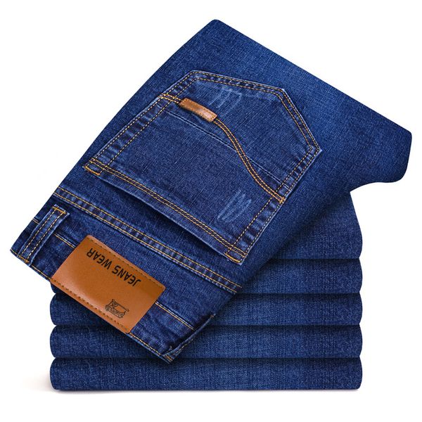 men cotton straight classic jeans spring autumn male slim fit denim pants overalls designer high elasticity jeans size 28-38, Blue
men cotton straight classic jeans spring autumn male slim fit denim pants overalls designer high elasticity jeans size 28-38, Blue